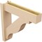 Ekena Millwork 6-in W x 24-in D x 24-in H Funston Block Rough Cedar Woodgrain TimberThane Outlooker, Primed Tan OUTUR060X24X24FST44RCPR - alternate 4